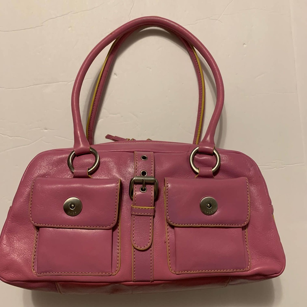 HYPE Vintage Pink Genuine Leather Satchel Purse